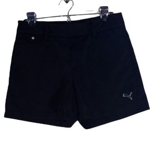 PUMA Golf Womens Black Zip up Shorts SZ 0
